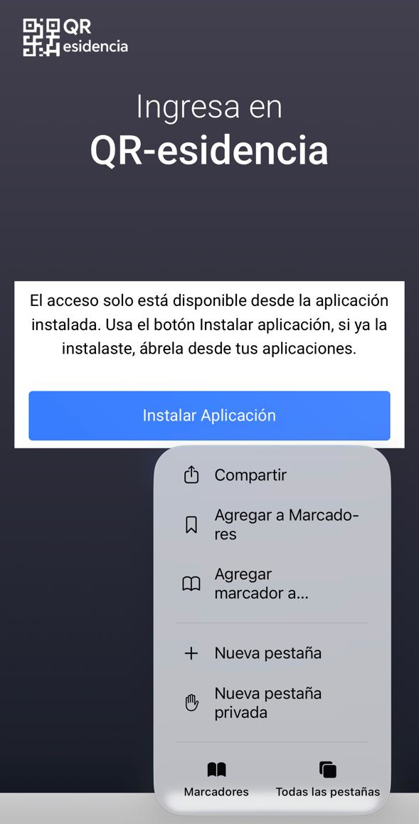 Botón Compartir en Safari